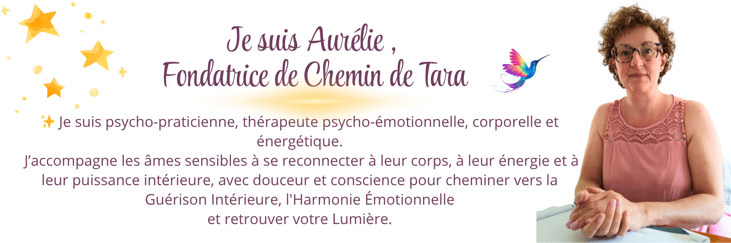 Présentation Aurélie-psychopraticienne, thérapeute. Accompagne les personnes à se reconnecter à leur corps, leur énergie et leur puissance interieur poour cheminer vers la guérison et sa lumière interieur