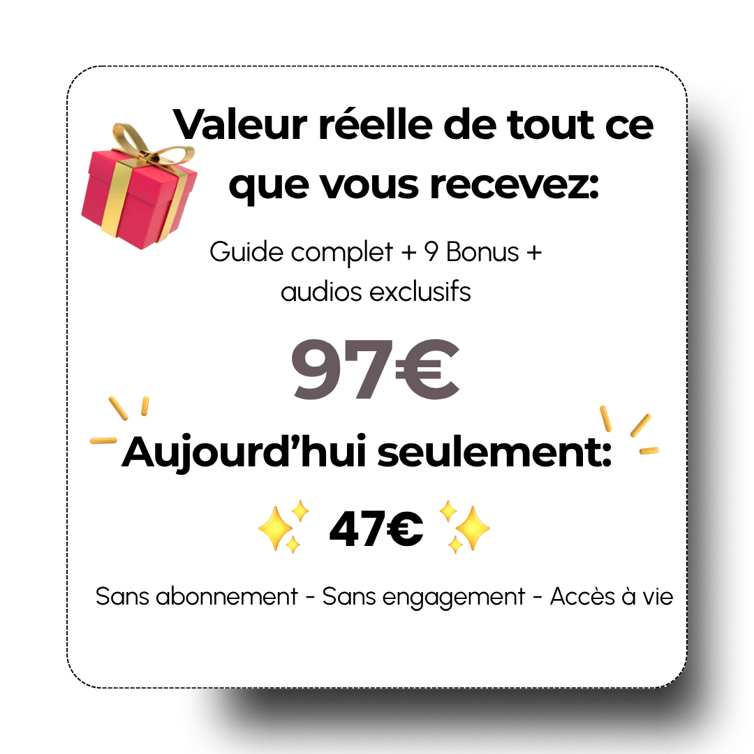 Visuel valeur de tout ce que vous recevrez pour 27€