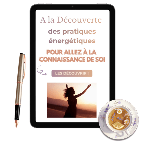 Visuel d'une tablette qui présente le blog pour aller à la connaissance de soi