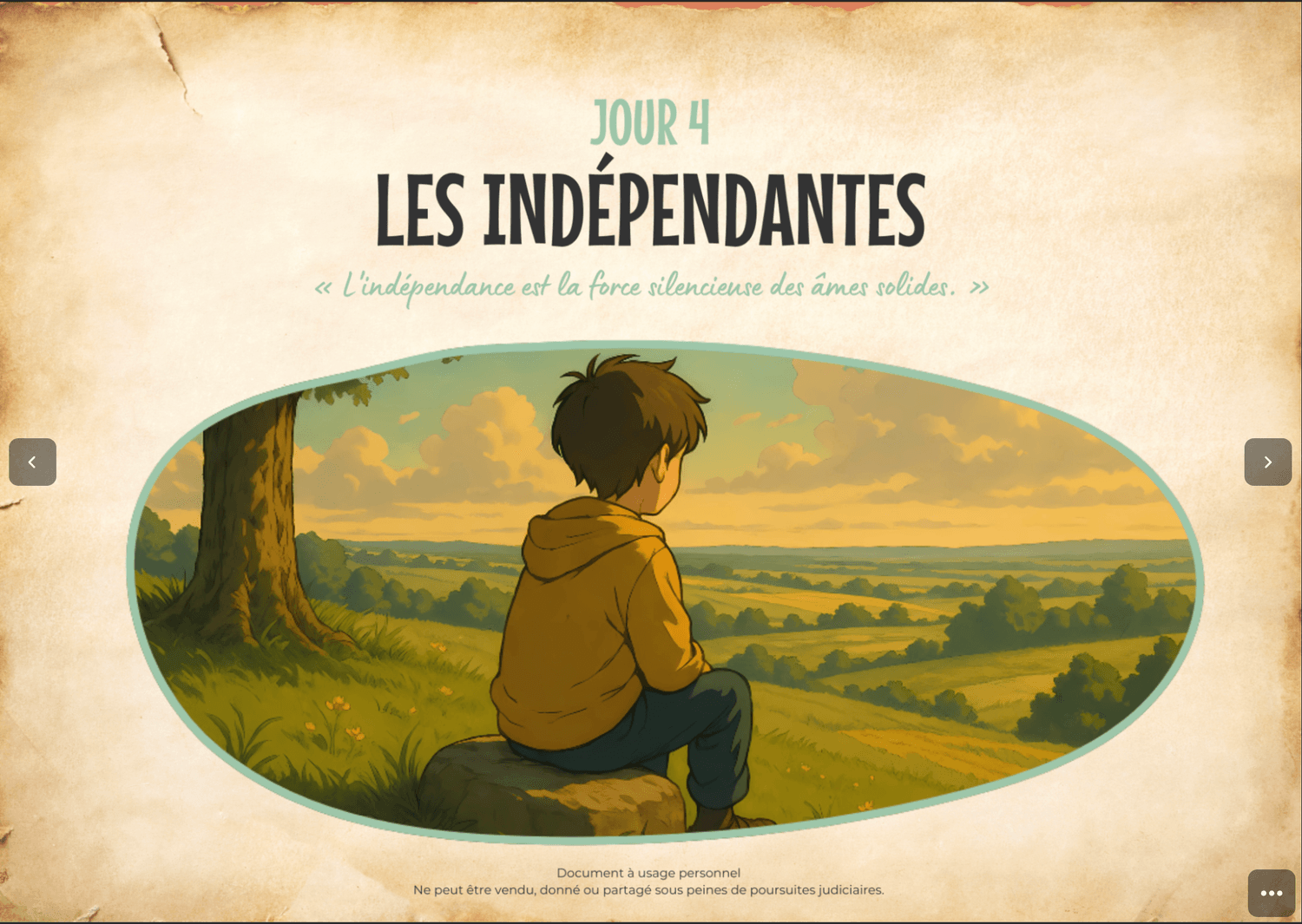 Jour 4 — Les Indépendantes