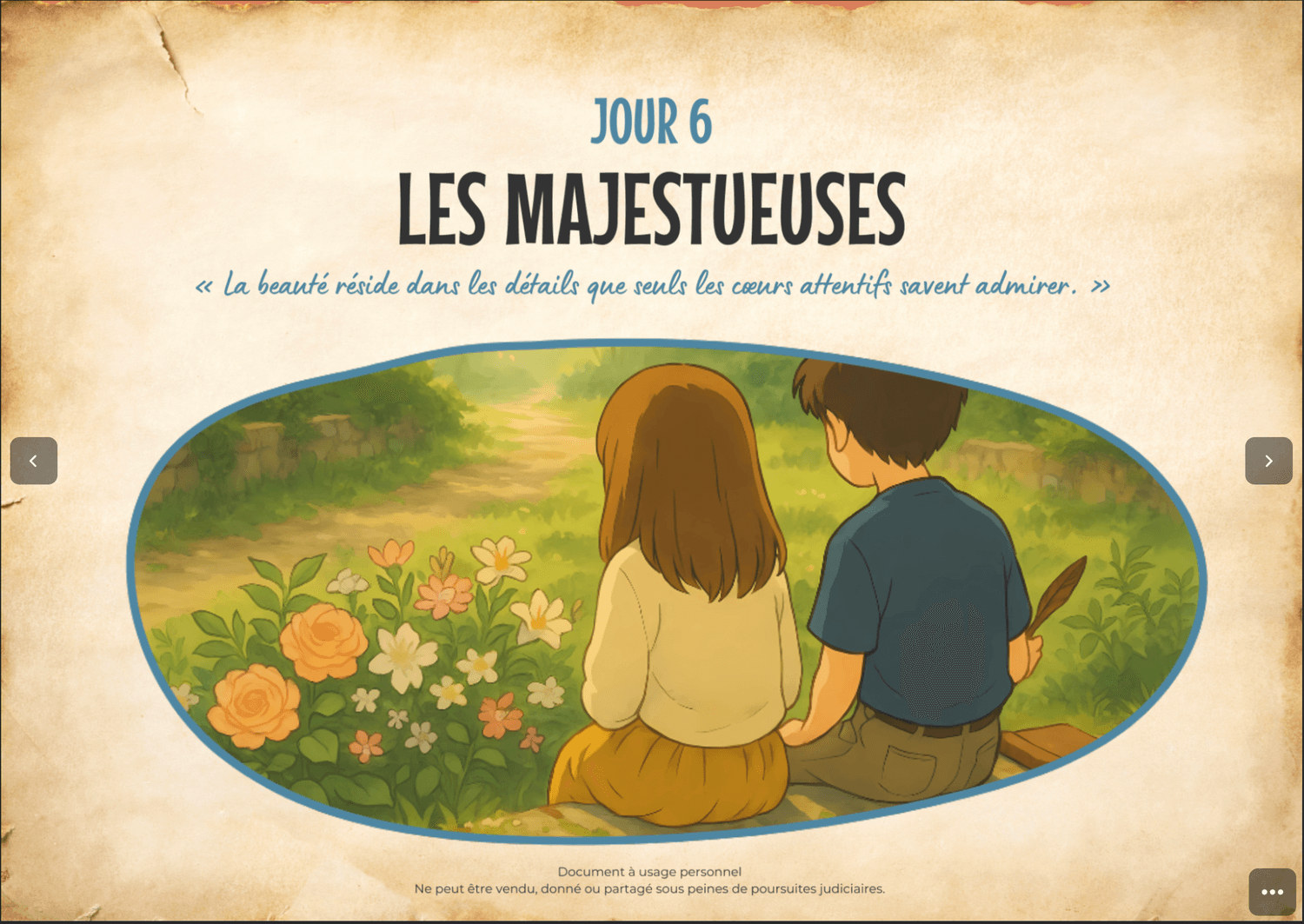 Jour 6 — Les Majestueuses