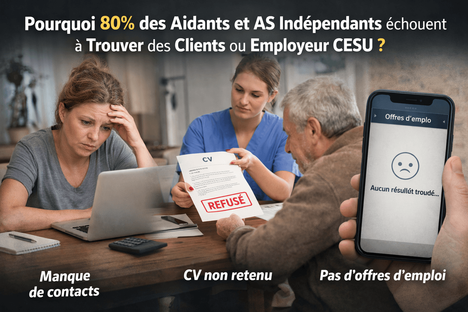 Aidant indépendant en difficulté