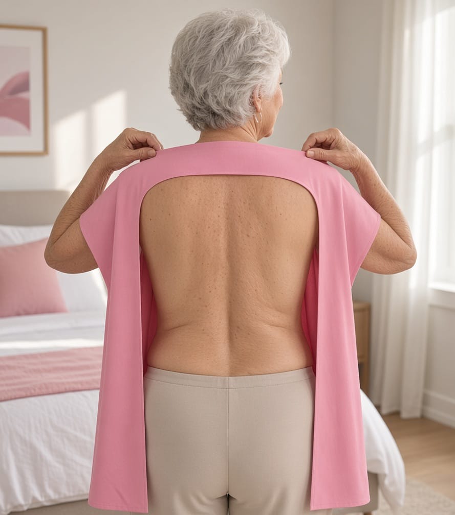 Vêtement adapté créé par Mireille pour personne dépendante