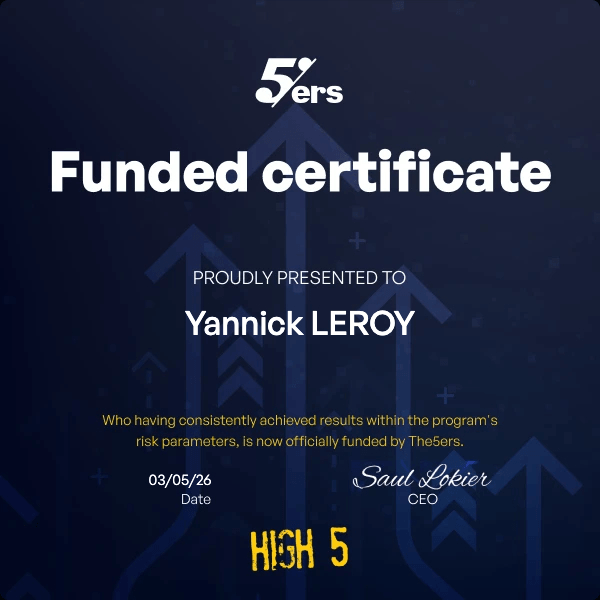 Certificat de financement obtenu par un élève