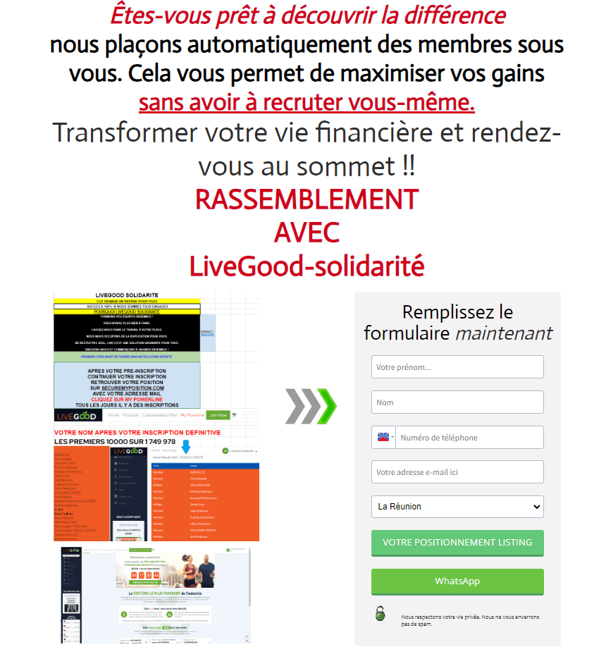 cette image représente Le listing de la powerline mondiale, la position chez LiveGood et le formulaire pour se rassembler chez LiveGood solidarité #argent #automatique #gagner de l' argent .#businessenligne #Investissem ent #marketingnumérique #commercialisation #Opportunité #Entrepreneur #Entreprise #argentfacille #RevenusPassifs #filiale #Réussite #Motivation #livegood #live _good #livegood ? #live _good #livegood _ #livegood022 #livegood2 #good _live #livegoodchallenge #livegoodcompensationplan #livegoodcompplan #livegood #livegoodcompany #livegoodhealthproducts #livegoodopportunity #livegoodprotein #livegoodsuperreds #livegoodcompplan #livegoodmlmreview #livegoodcompany CEO