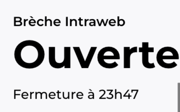Brèche intraweb - Make money