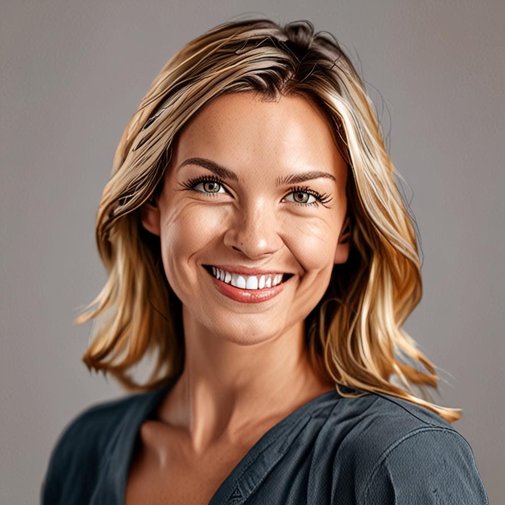 smiling woman portrait