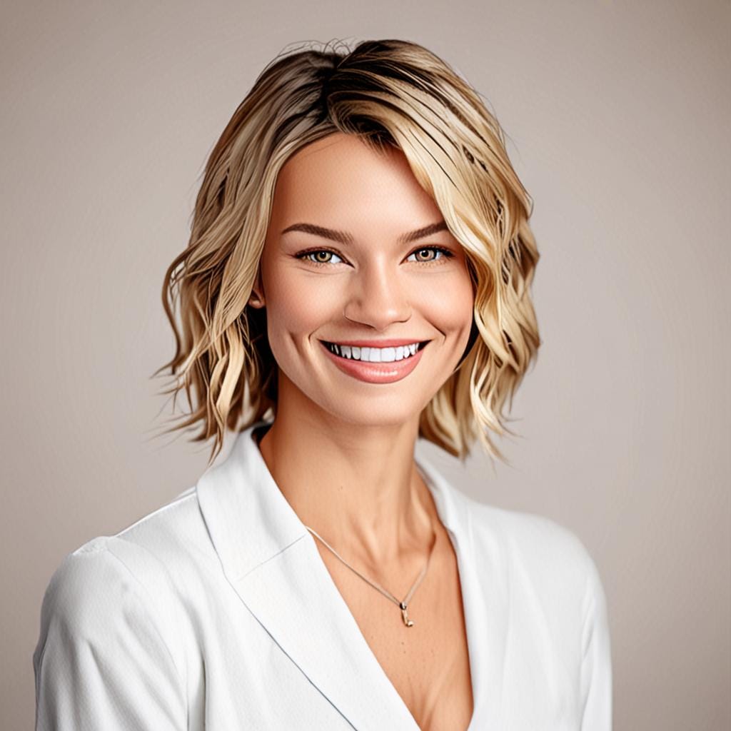 smiling woman portrait