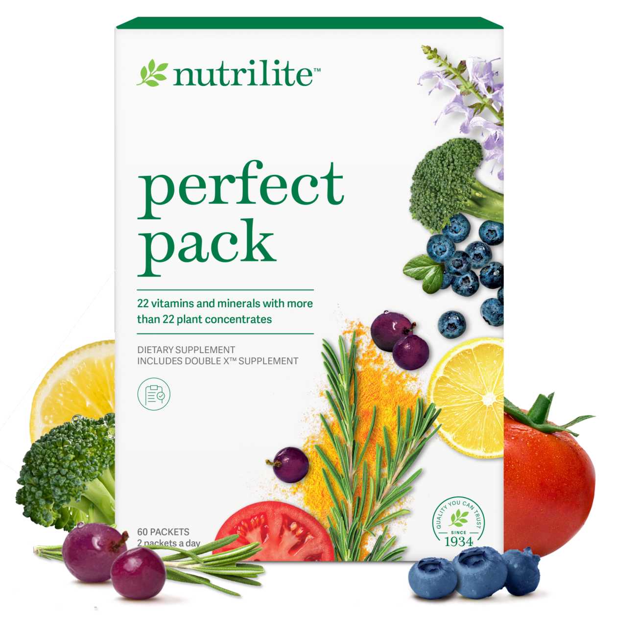 Perfect Pack Box and Supplements Packets