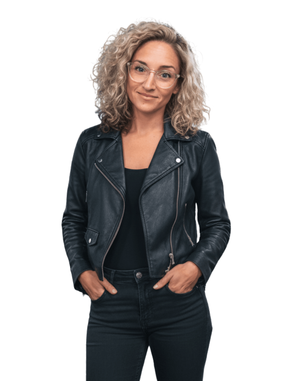 Dr. Johnna speaking on stage