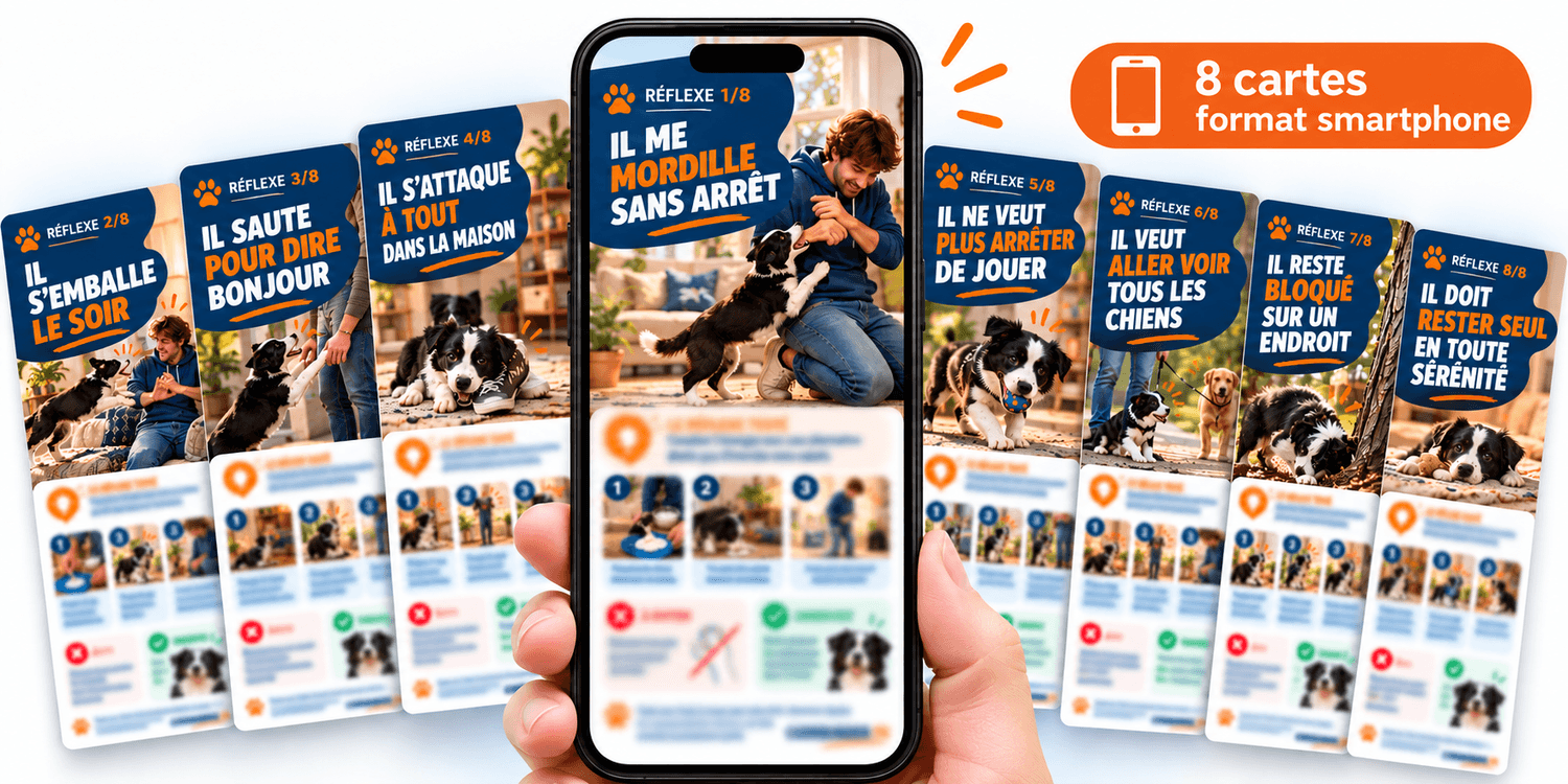 chiot border collie proprete mordillement