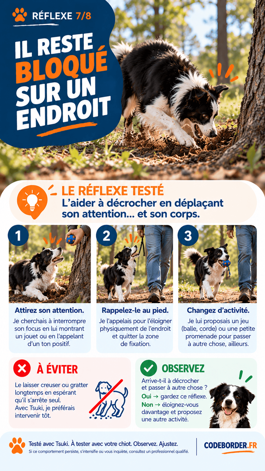 chiot border collie focus
