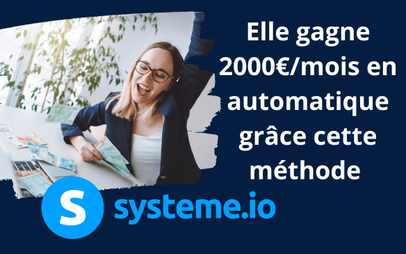 Elle gagne 2000€/mois en automatique grâce à cette méthode.