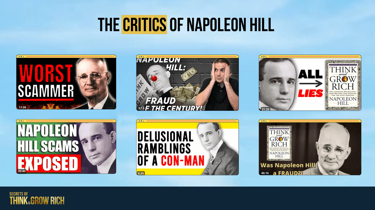 Napoleon Hill Scam - Critics List