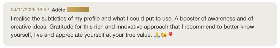 Client message about their Holistic SoulCast