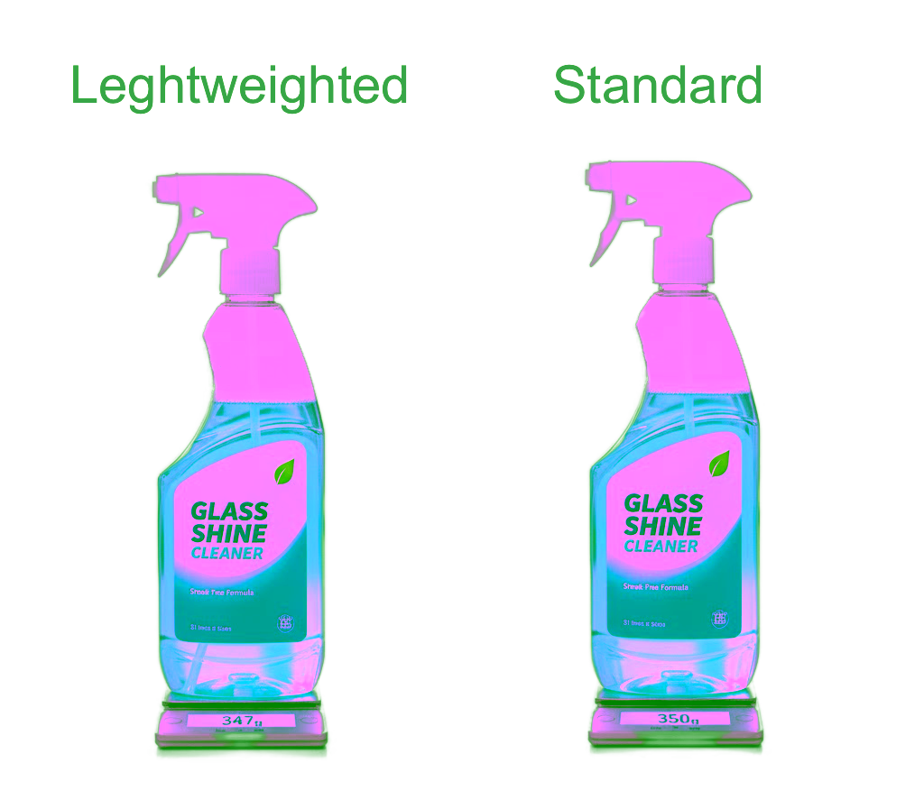 comparison of how a single size packaging unit vs multiple size packaging units that adds complexity