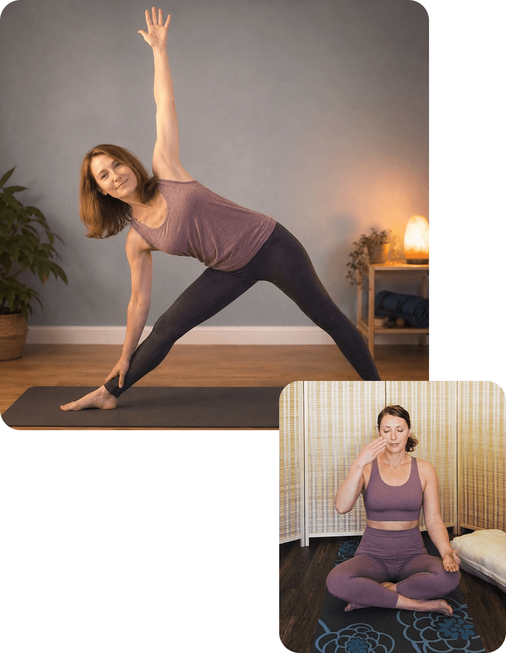 Christina teaching yoga
