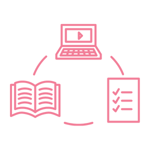 live icon in pink