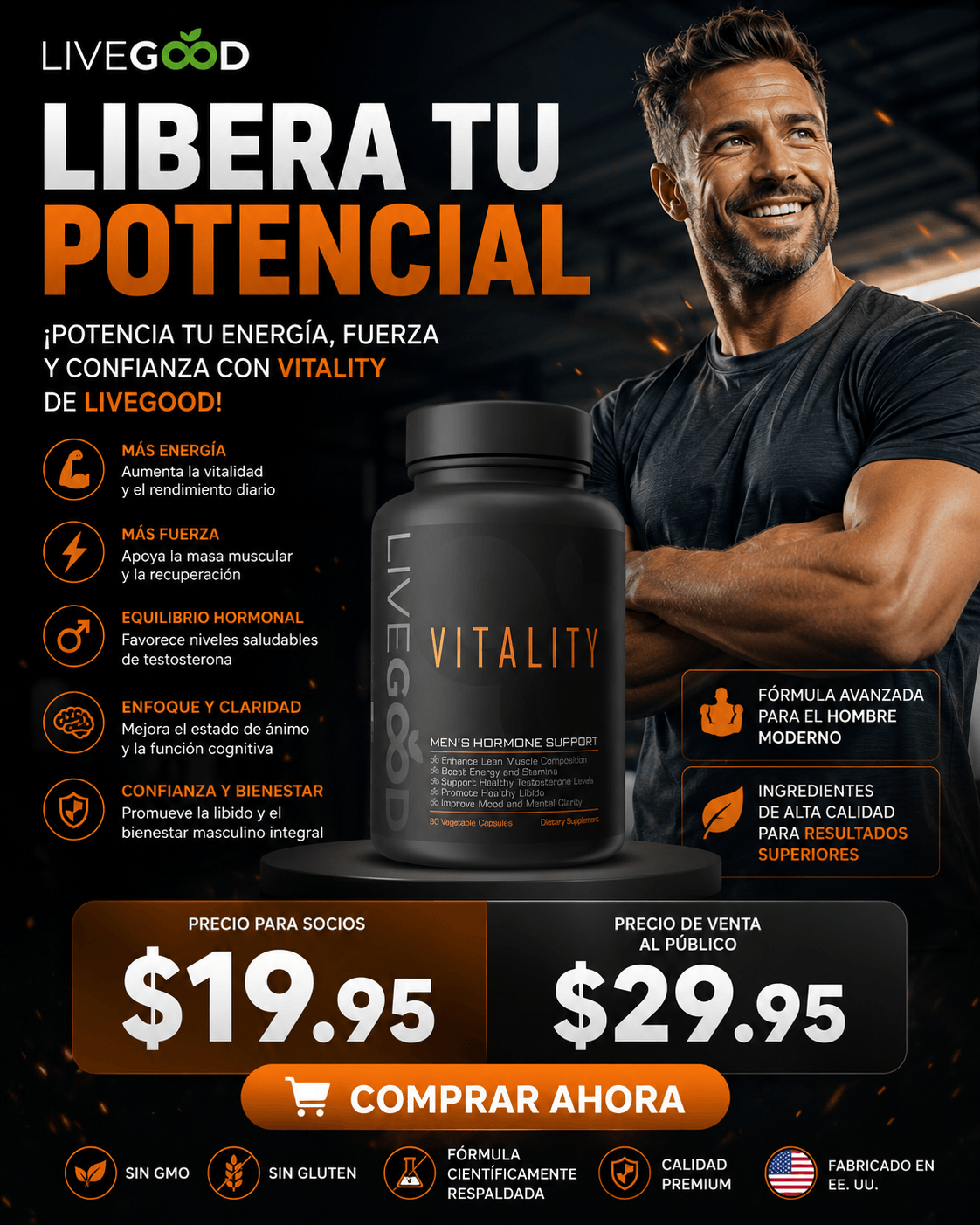 Vitality Soporte Hormonal Hombre