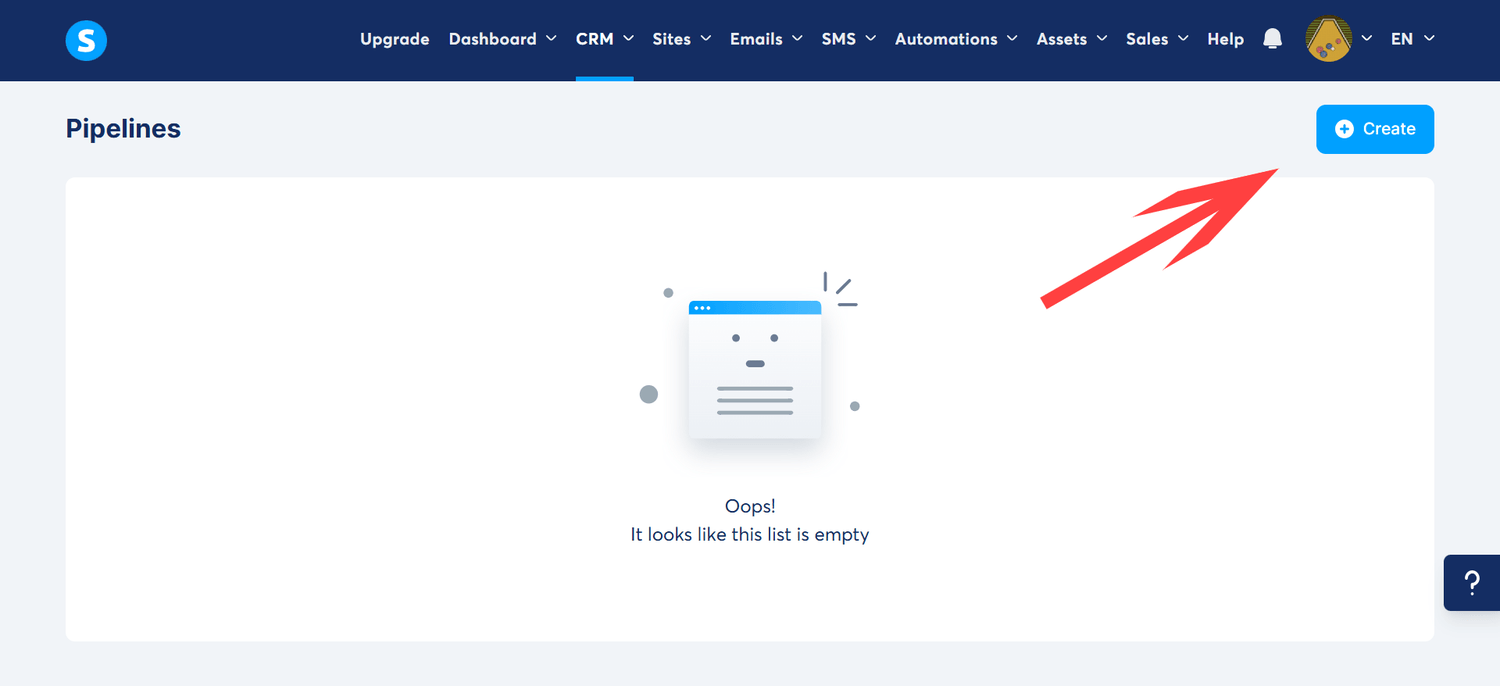screenshot of pipelines creating process 1