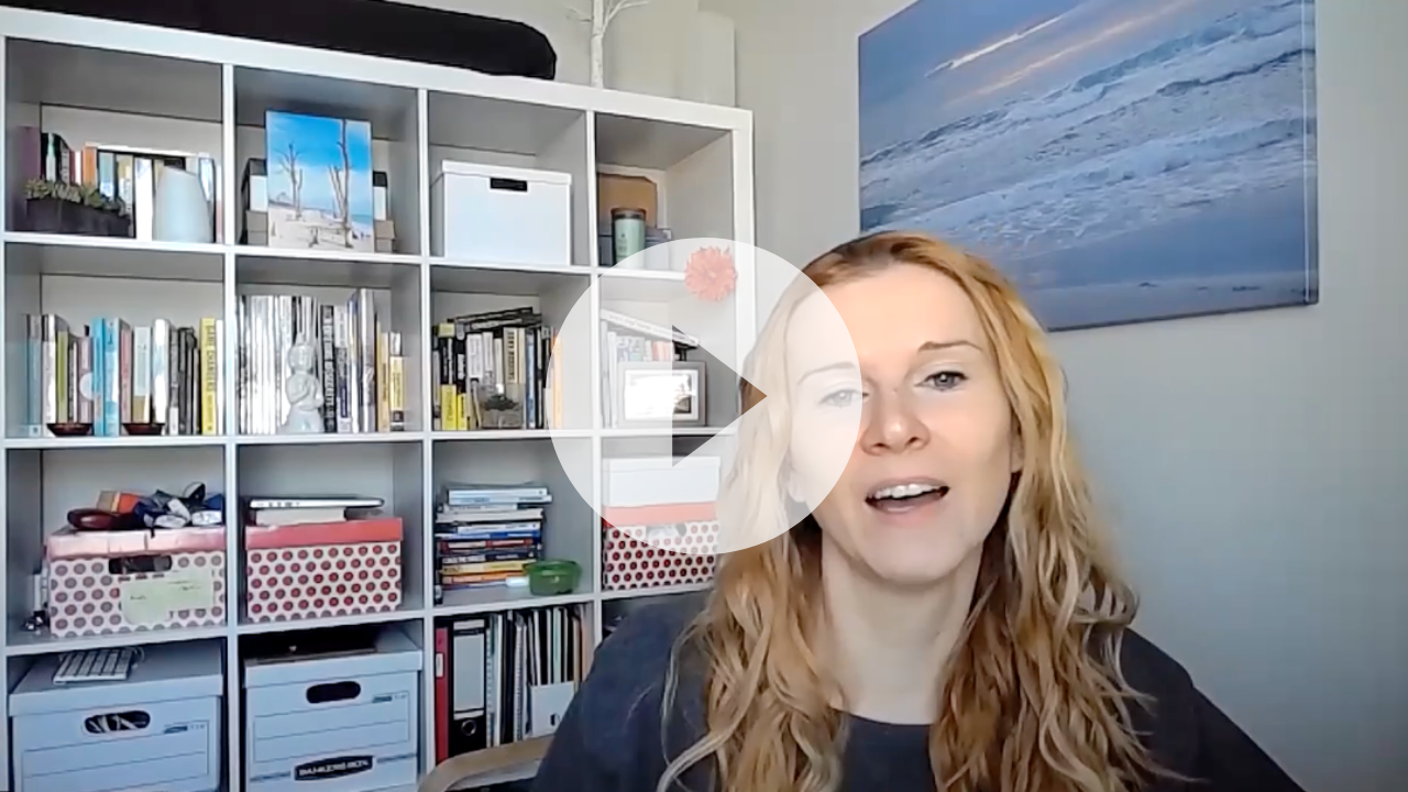 Julia Koehler Leman from GradskillsPro talking into the camera in her office