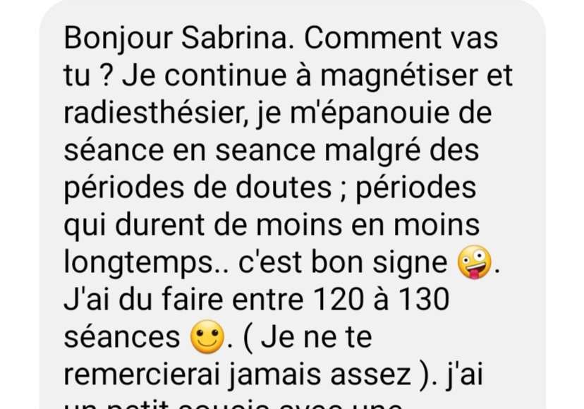 avis élève de la formation au magnétisme qui s'est professionnalisé