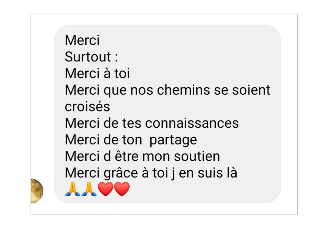 Avis et témoignage de remerciement suite aux formations de magnétisme de pendule de purification de lieux