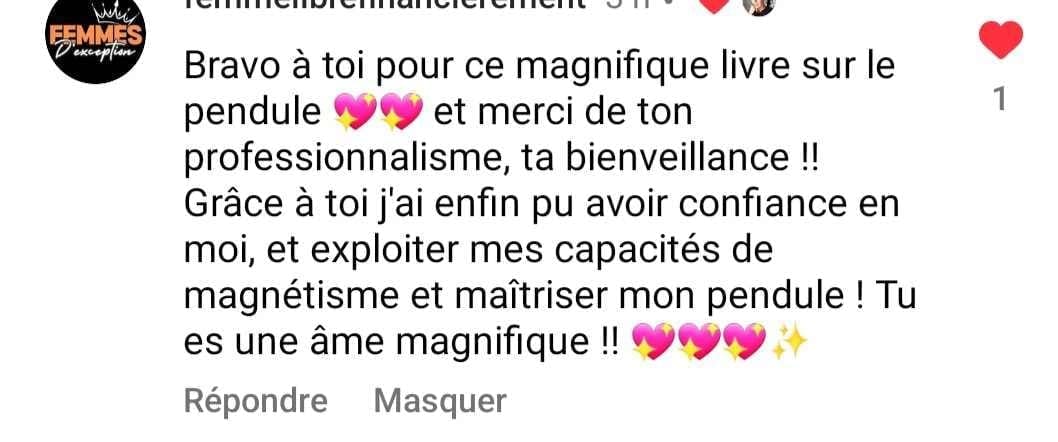 Témoignage de gratitude d'un élève de la formation au magnétisme et pendule