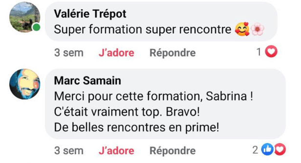 Message de remerciement d'un élève pour le sérieux du programme de magnétisme