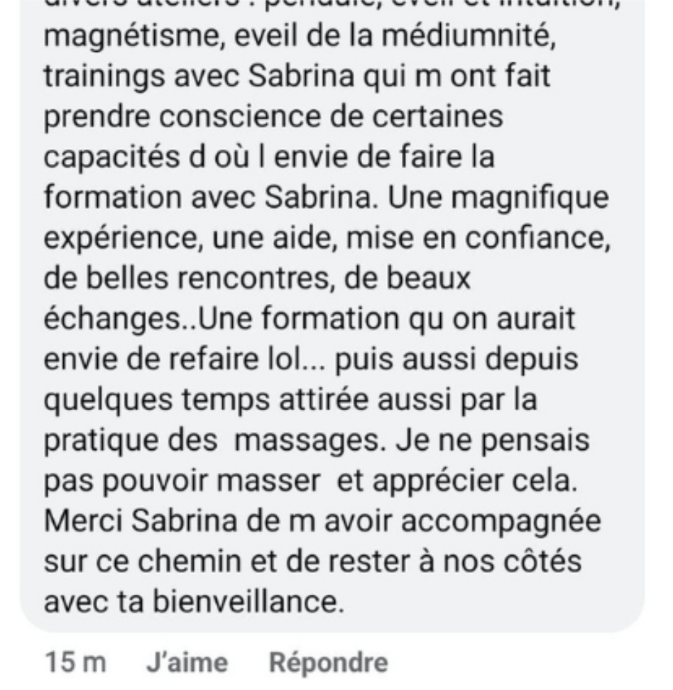 Retour d'expérience d'une élève sur la méthode de magnétisme