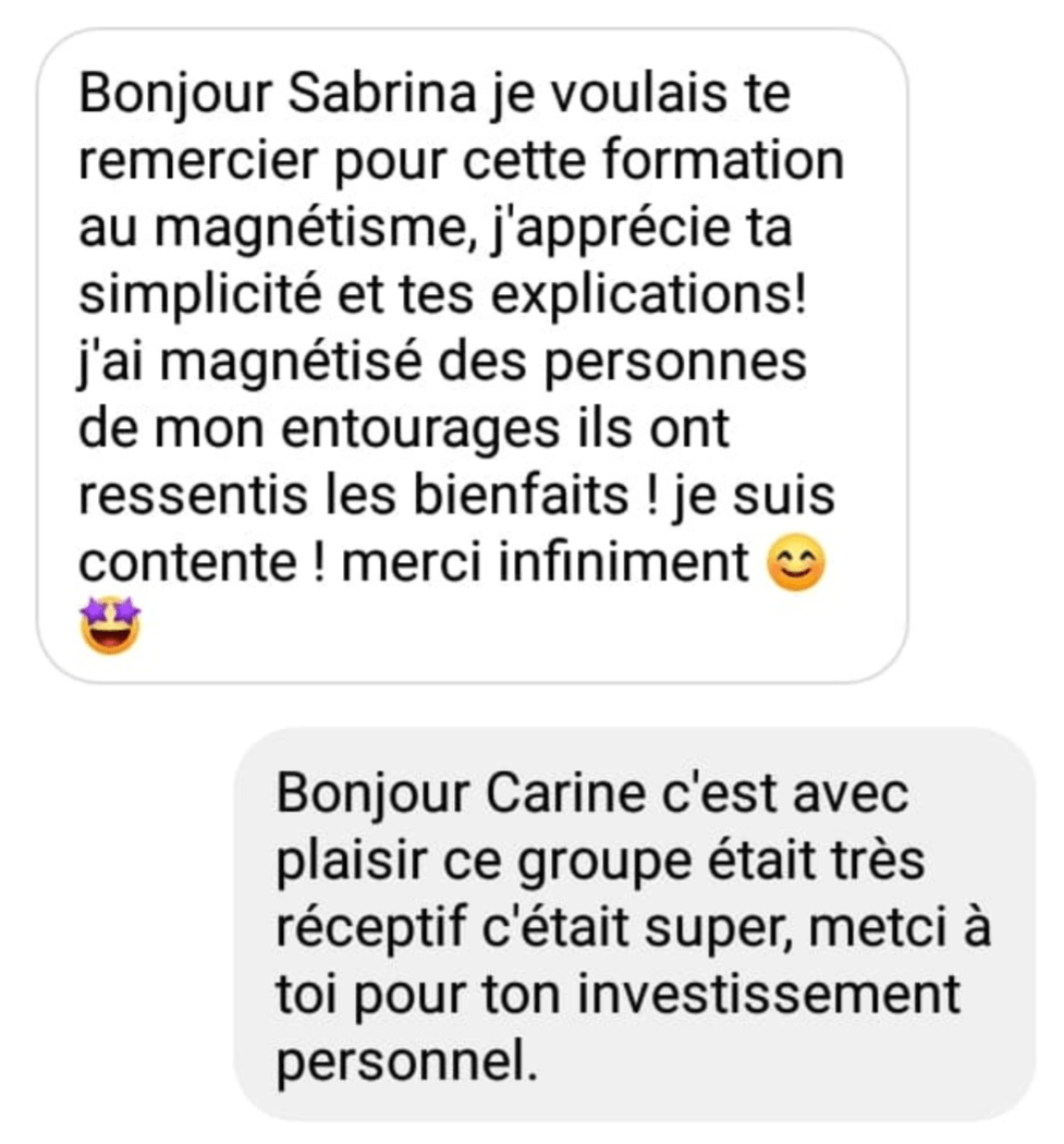 Formations énergétiques de Sabrina Créquy pendule magnétisme soins énergétiques radiesthésie