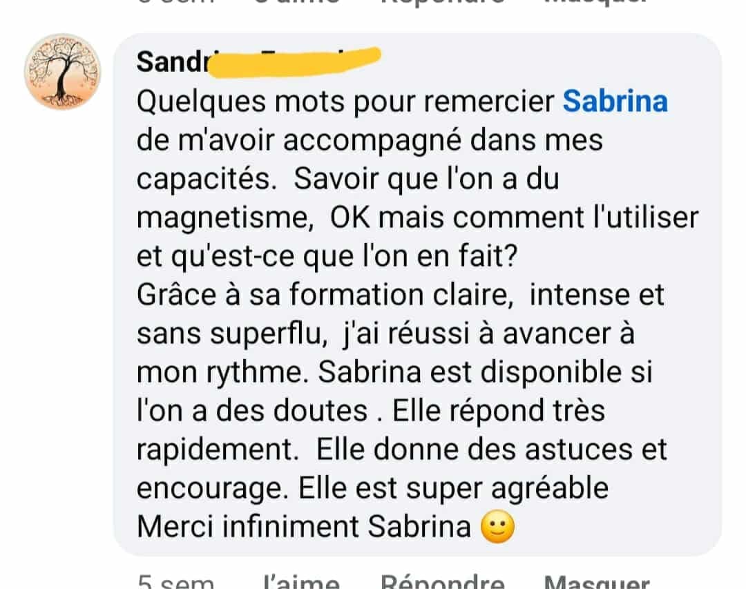 Témoignage sur les résultats concrets obtenus après la formation