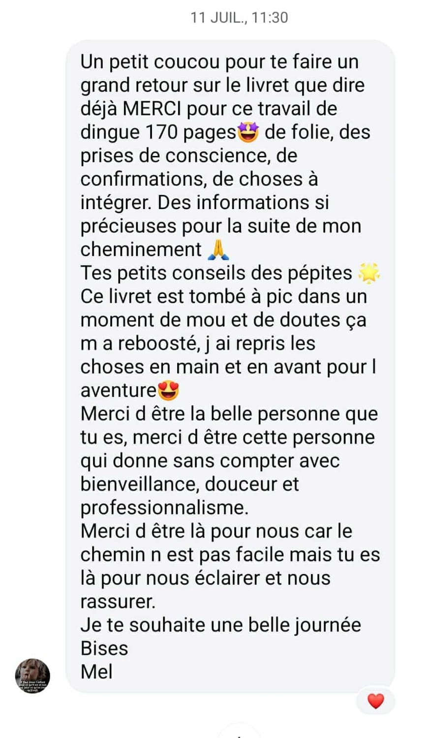 Avis client sur son livre de vie  : Un grand merci pour les révélations du Livre de Vie