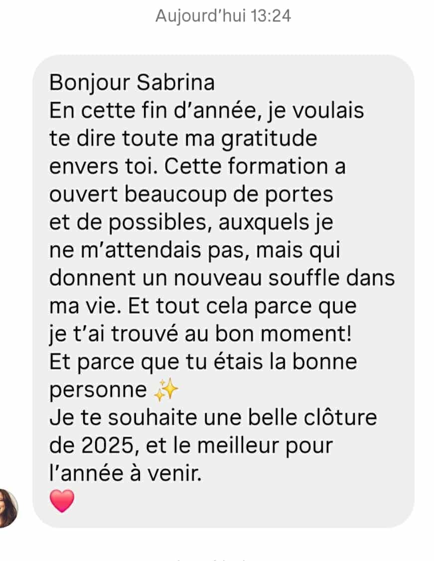 Témoignage d'une élève sur l'accompagnement au magnétisme