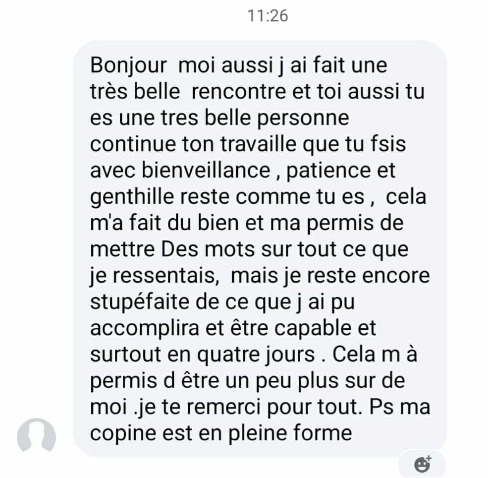 Témoignage d'un stagiaire sur la facilité d'apprendre le magnétisme avec Sabrina Créquy