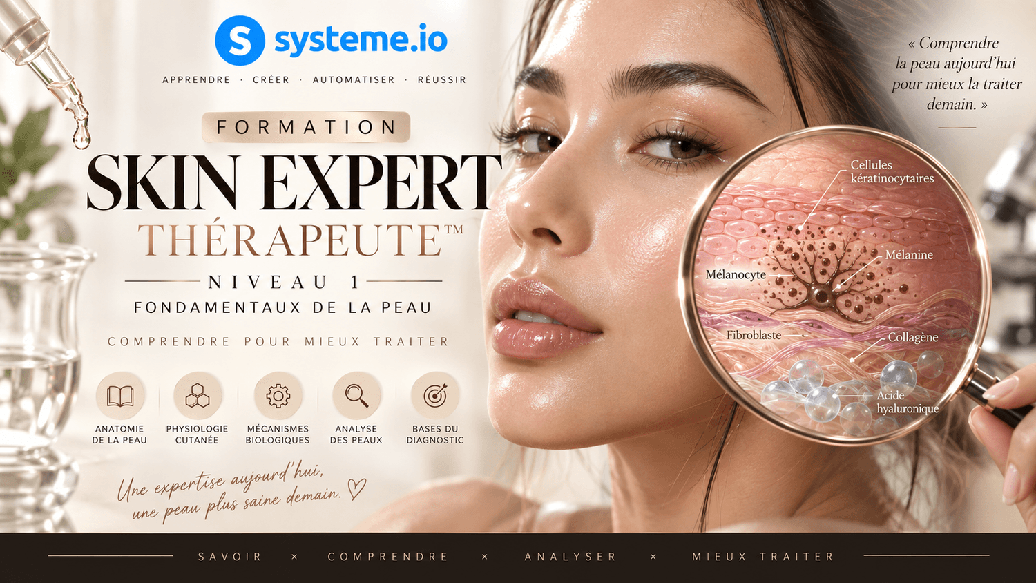 Couverture SKIN EXPERT THÉRAPEUTE Niveau 1