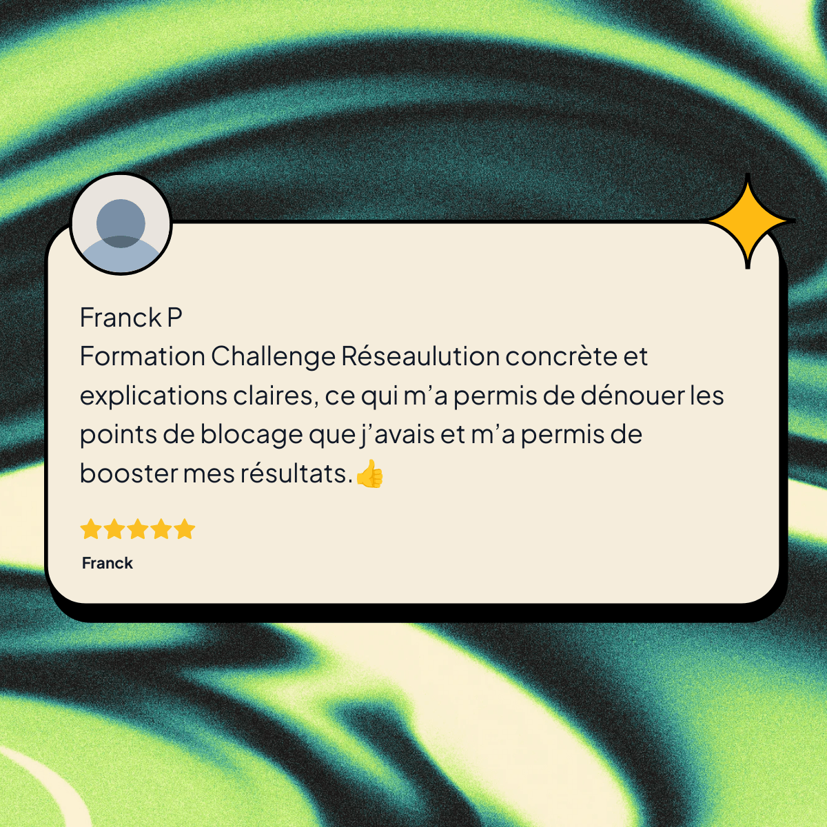 Avis LinkedIn de Franck &mdash; MeL vous en prie
