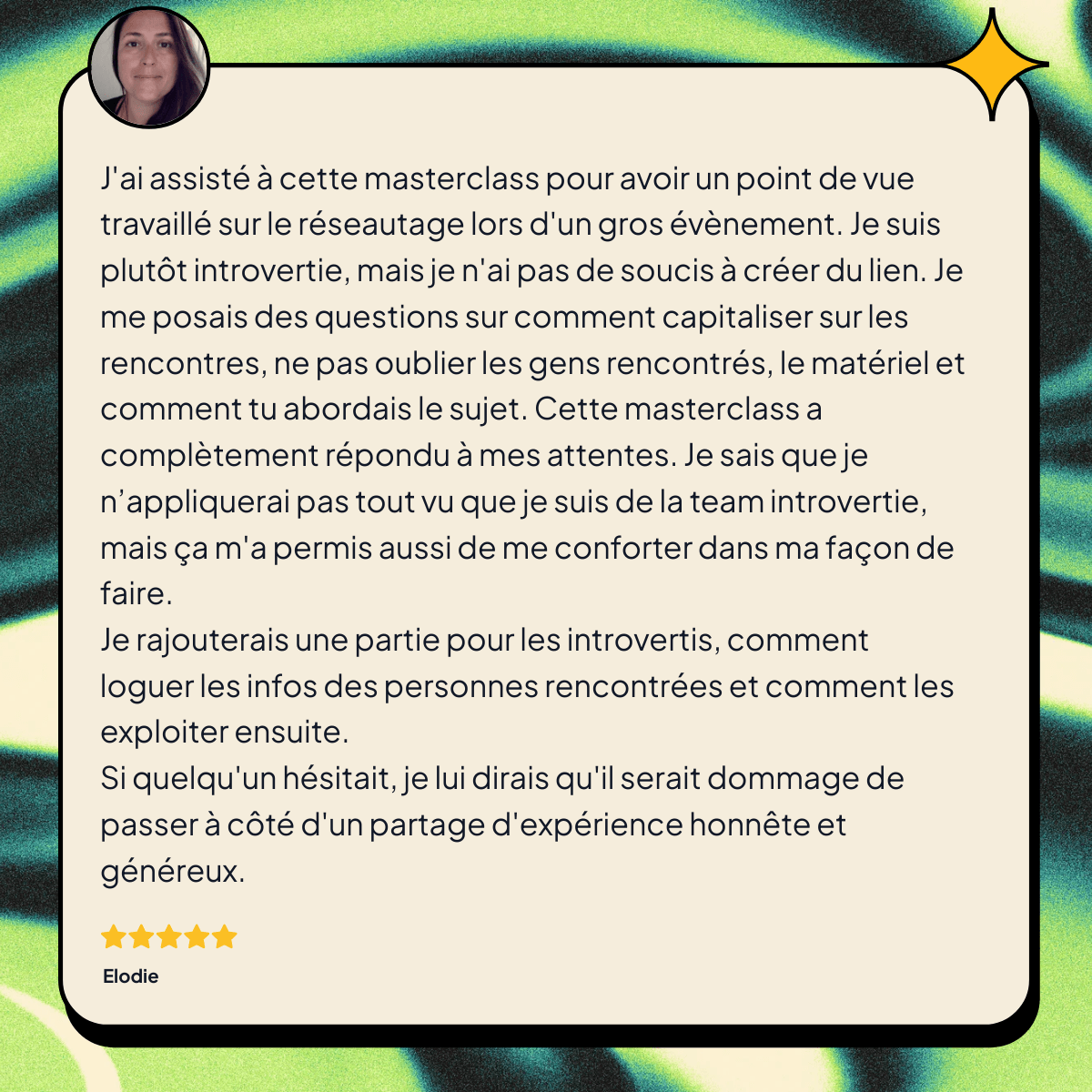 Avis LinkedIn d&rsquo;Elodie &mdash; MeL vous en prie