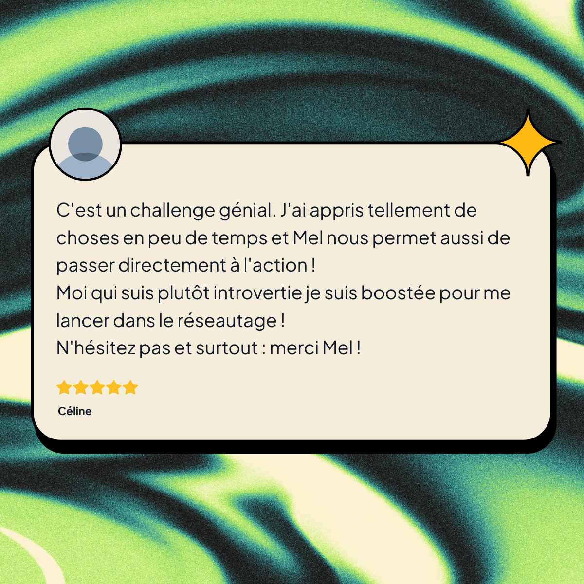 Avis LinkedIn de C&eacute;line &mdash; MeL vous en prie