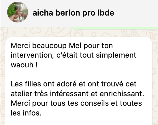 T&eacute;moignage client &mdash; MeL vous en prie