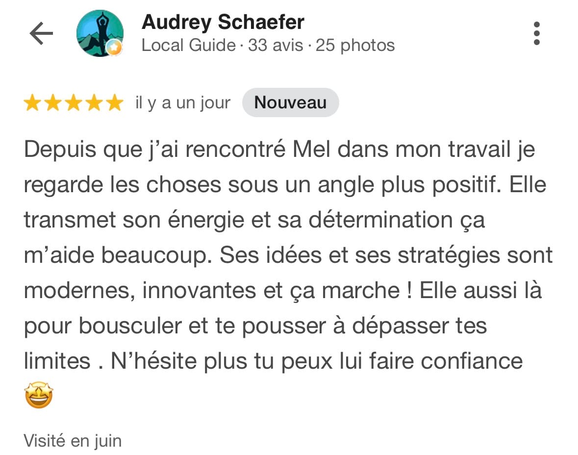 T&eacute;moignage client &mdash; MeL vous en prie