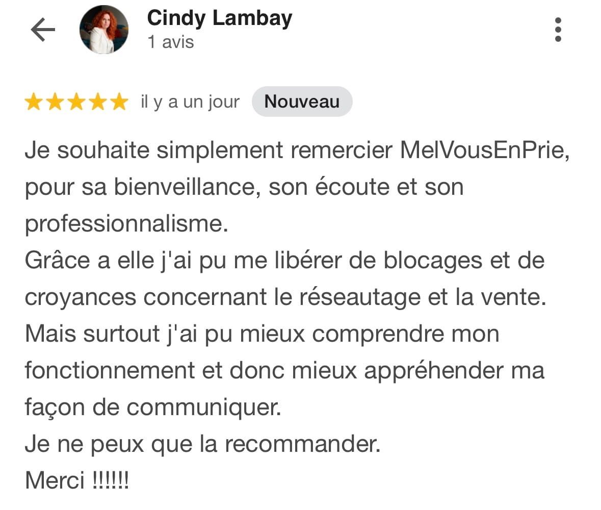 T&eacute;moignage client &mdash; MeL vous en prie