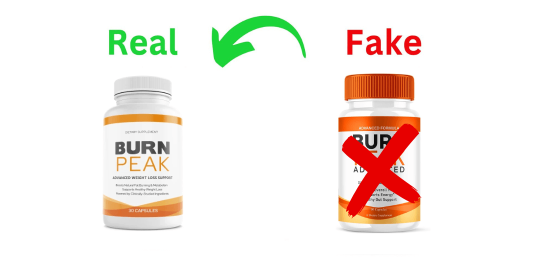 Real vs Fake Burn Peak comparison