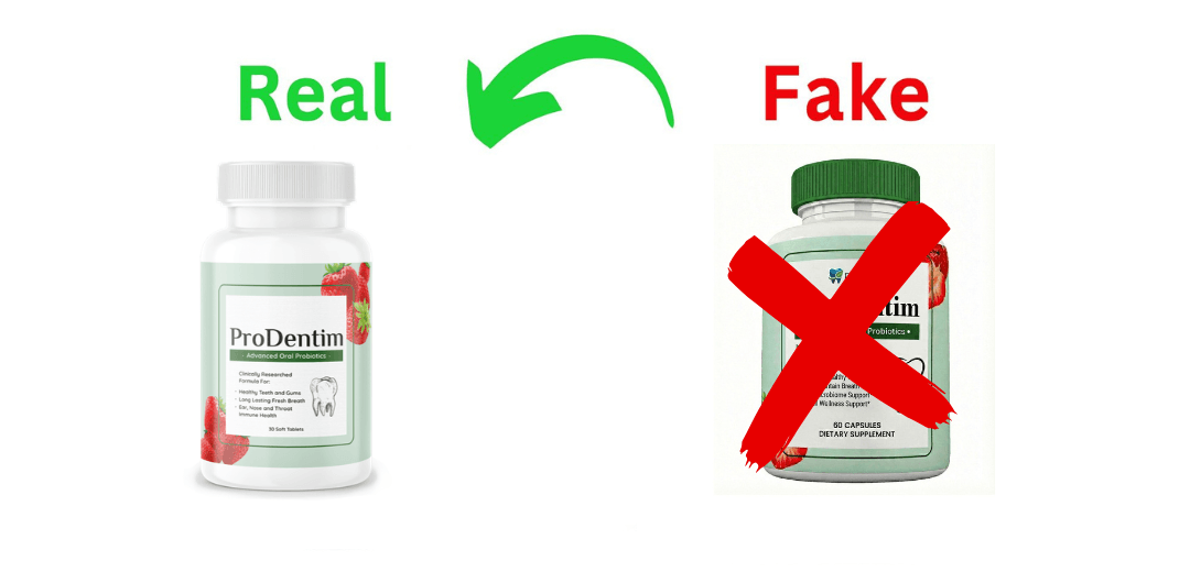 Real vs Fake ProDentim