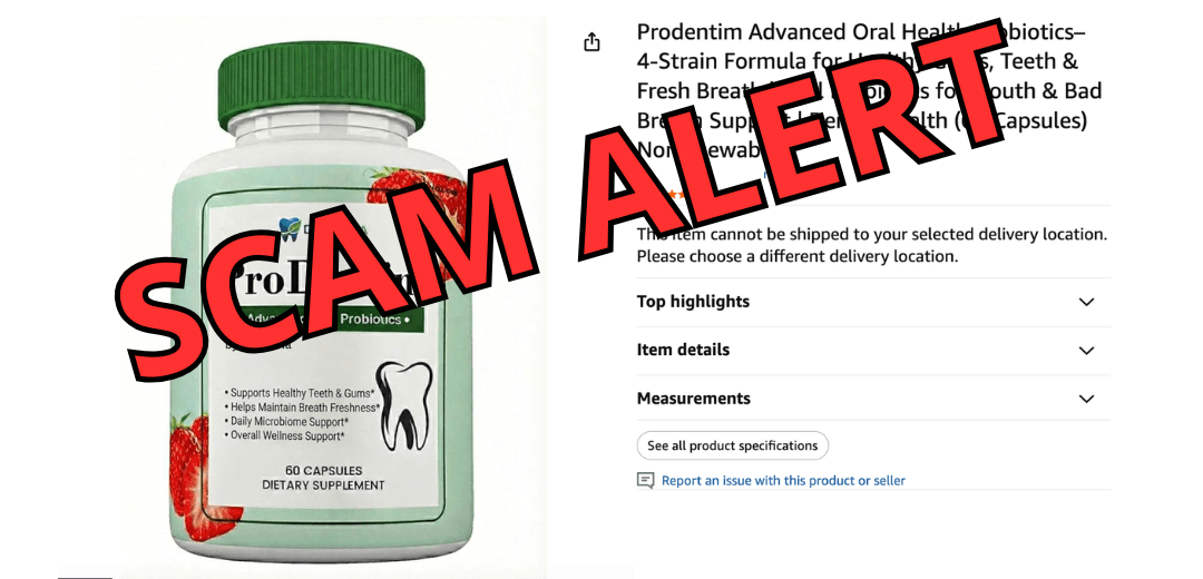 ProDentim Scam Alert