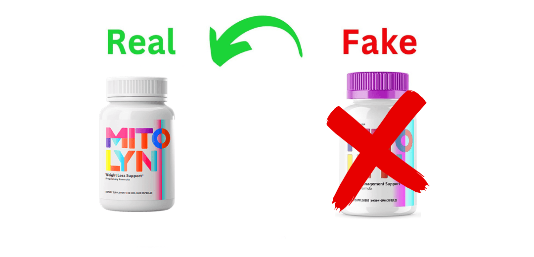 Real vs Fake Mitolyn comparison