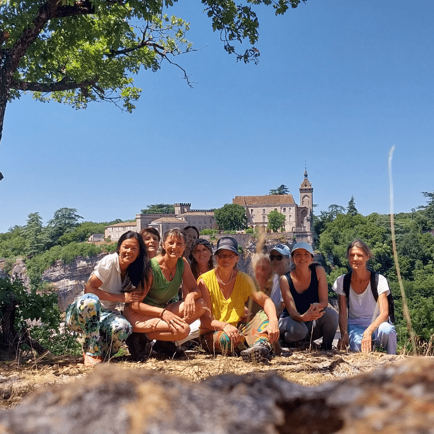 Groupe d'un stage de Cindy Phan à Rocamadour