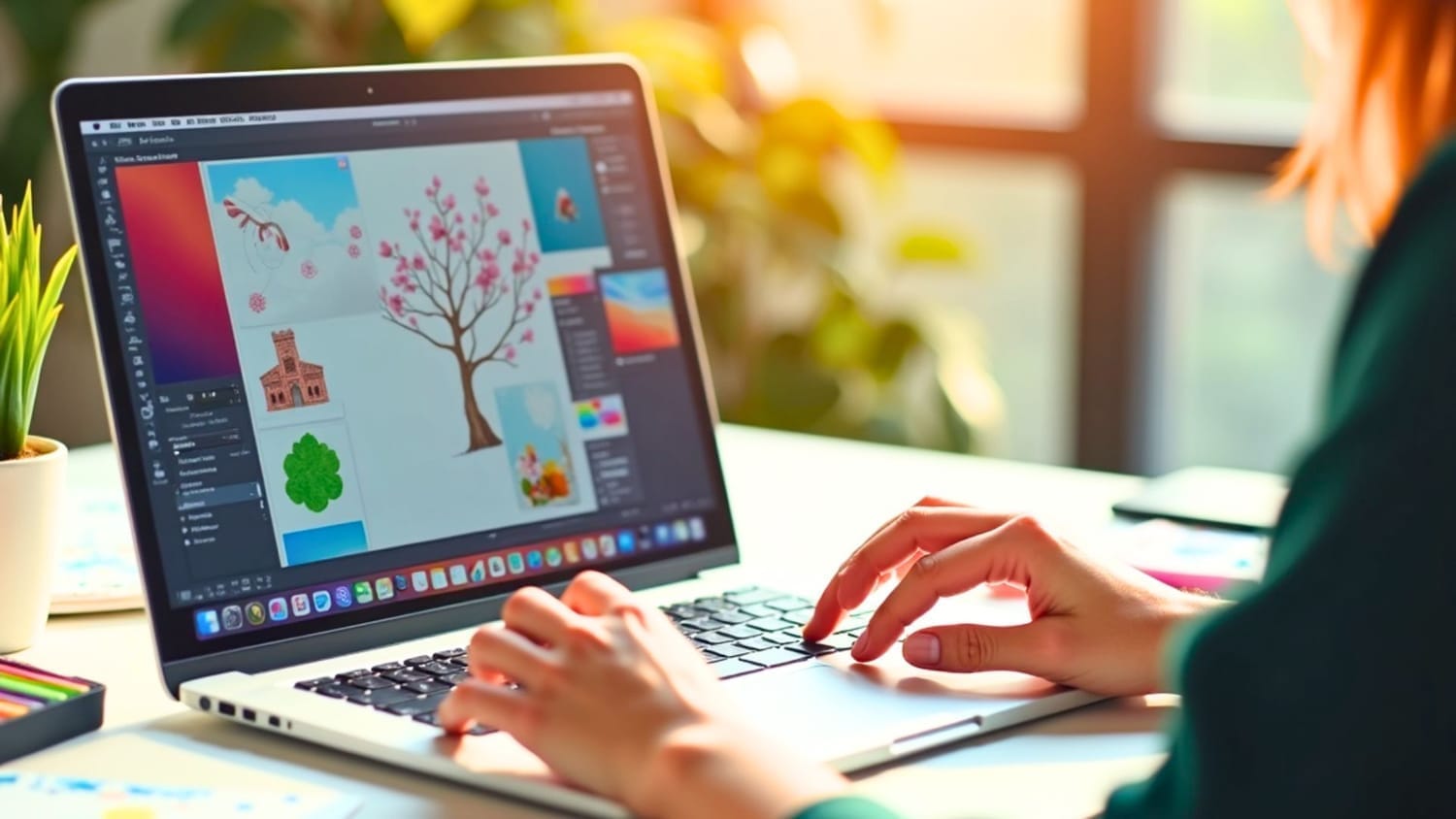Flat lay of printable planner pages and journaling kits with clipart and trackers – ideal for selling digital planner templates using clipart.