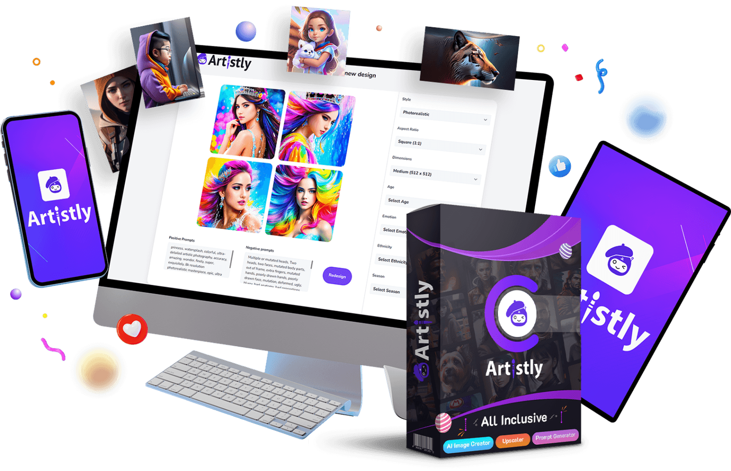 Flat lay of printable planner pages and journaling kits with clipart and trackers – ideal for selling digital planner templates using clipart.