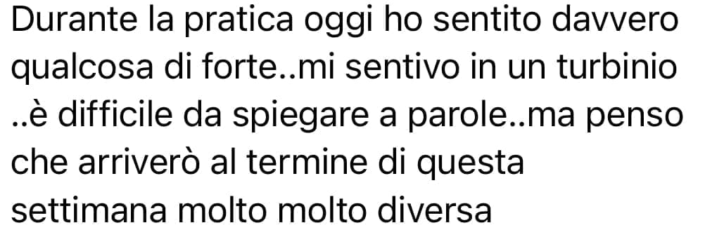 Testimonianza allieva